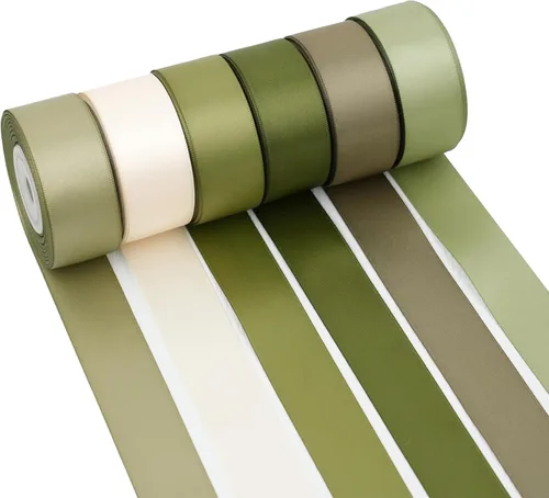 Vista 21 de Pastel Rainbow Satin Ribbon, 1.5 Inch x 30 Yards, 6 Rolls Assorted Pastel 1.5