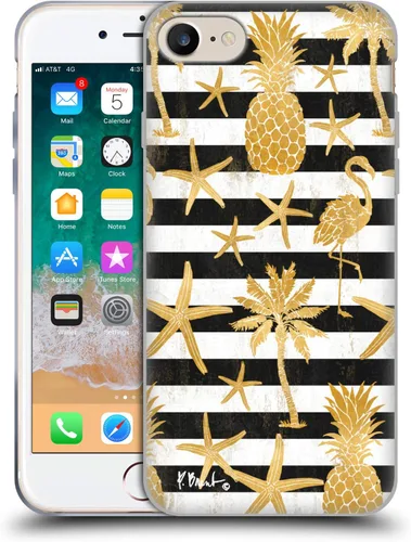 Vista 232 de Head Case Designs Funda de gel suave con licencia oficial de Paul Brent Agate Mermaid Coastal compatible con Apple iPhone 7 Plus/iPhone 8 Plus