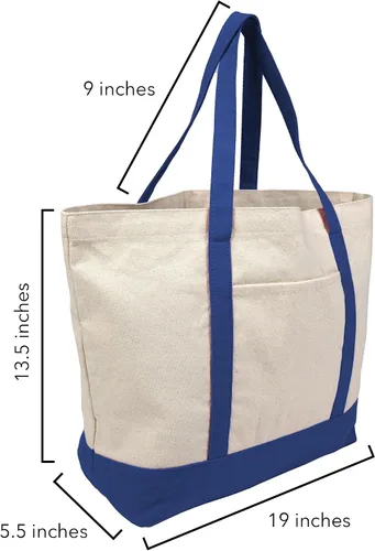 Vista 6 de Campus Lab Bolsa de lona con logotipo primario colegiado con bolsillo externo, bolsa de hombro reutilizable para ir de compras, playa Águilas A&m