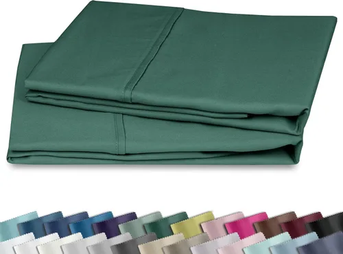 Vista 14 de Fundas de almohada de algodón de 400 hilos 13 - Azul índigo polvoriento