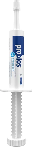 Probios Probiocin - Gel oral para mascotas para perros y gatos, suplemento probiótico para apoyo digestivo e inmunológico, tubo de 0.53 oz