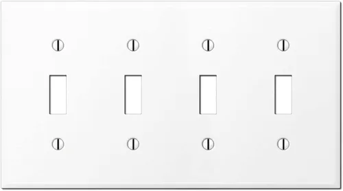 Vista 11 de Placa grande para interruptor de 1 banda, cubierta para caja eléctrica no utilizada, placa de pared en blanco de gran tamaño, placa de pared