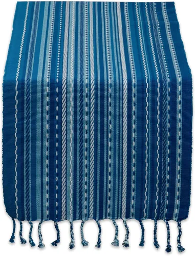 DII Southwest Collection - Camino de mesa, color azul, 14 x 72 pulgadas
