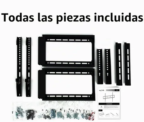 Vista 9 de Suptek - Soporte de pared fijo resistente para televisores de 43 a 100 Max VESA 35.433 x 23.622 in, se adapta a pernos de 16/18/24 pulgadas, soporte