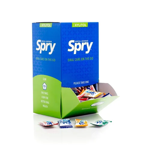 Spry Chicle de xilitol natural 400 piezas - 2 piezas/paquete