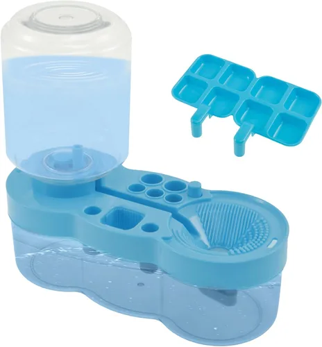Limpiador de pinceles de pintura mejorado con bandeja de pintura, herramienta de limpieza de pincel de circulación de agua, suministros de pintura