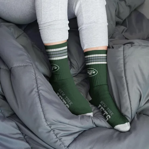 Vista 4 de For Bare Feet - Calcetines para hombre de la NFL, con 4 rayas, de la serie Deuce Performance Crew Color del