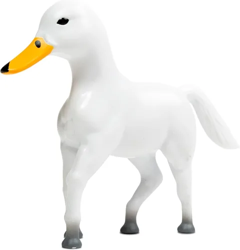 Randimals Huck Horse & Duck - Mini figuras de animales para niños | Small collectible horse-duck hybrid figurine - realistic safari/farm mix, fun