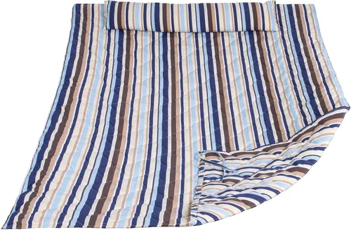 Vista 9 de ANOW Solo juego de almohadilla y almohada para hamaca al aire libre, almohadilla de hamaca resistente, color azul Portable Polyester Hammock Pad
