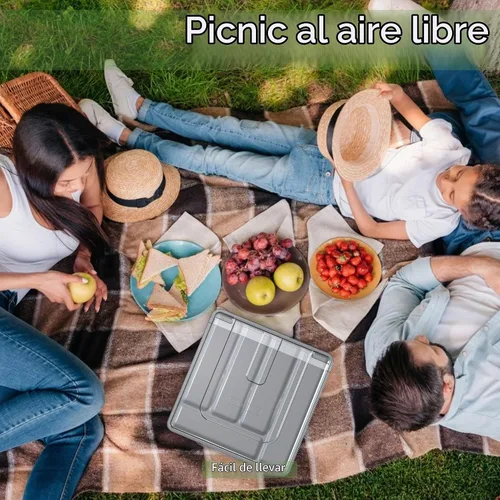 Vista 6 de Soporte para utensilios para encimera con tapa, bandeja de cubiertos de plástico para cajón (verde)