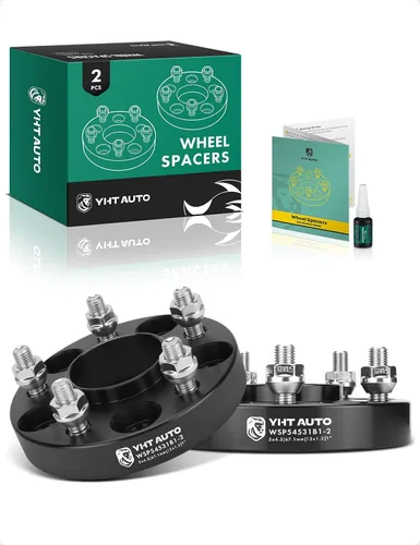 YHTAUTO - Separadores de rueda centrados en buje de 5 x 4.5 pulgadas para Ford, Jeep, Lincoln | Compatible with Escape & Fusion | 5x114.3 mm 5 Lug