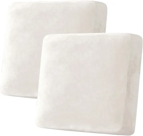 Vista 108 de H.VERSAILTEX Funda de cojín elástica de terciopelo para sofá, funda de cojín de felpa para cojines de silla, protector de muebles, cojín de asiento