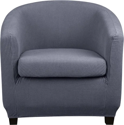 Vista 15 de Lellen Funda para silla de club con funda de cojín de asiento, fundas de sofá, fundas redondas para silla de bañera, funda protectora de sillón