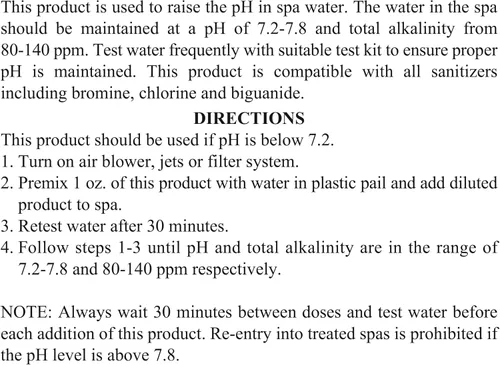 Vista 4 de SpaChoice Aumento de pH prémium de 1 libra para bañera de hidromasaje