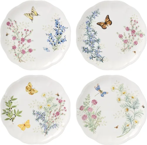 Vista 7 de Lenox 897792 Butterfly Meadow Herbs - Juego de vajilla de 12 piezas