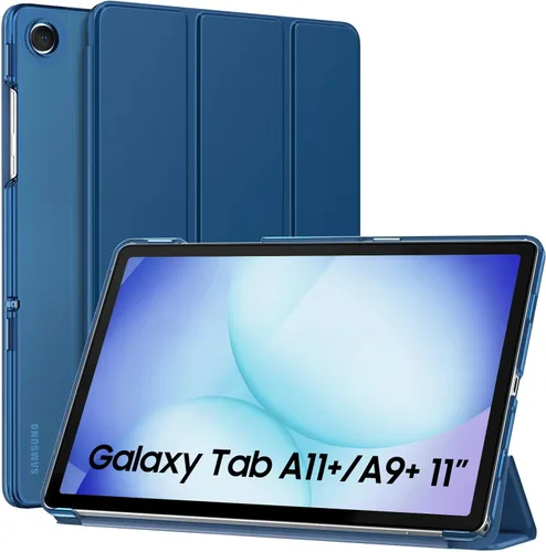 Vista 43 de MoKo para Galaxy Tab A9 Plus/A9+ Funda de 11 pulgadas 2023, funda de PC delgada con soporte y parte trasera translúcida para Galaxy Tab A9 Plus