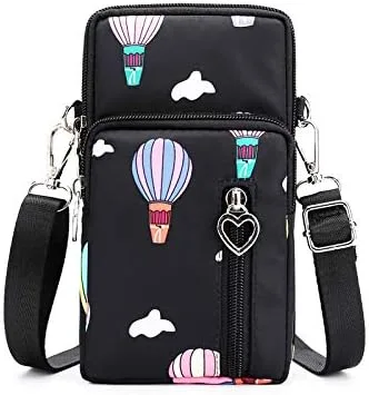 Bolso bandolera espacioso para iPhone 17 16 Pro Max Samsung Galaxy S25 S24 Ultra A15 A16 A17 (balón)