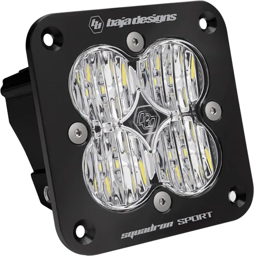 Baja Designs Squadron Sport - Luz auxiliar LED de montaje empotrado para Jeeps, todoterreno 4x4, camiones, UTV, ATV, SUV (esquina ancha;