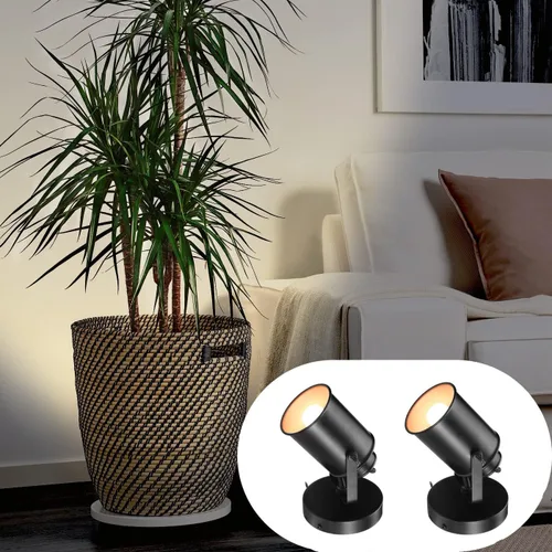 Vista 4 de NOTOC Apliques de pared enchufables, apliques de pared negros de ángulo ajustable, luces de pared con cable de enchufe e interruptor