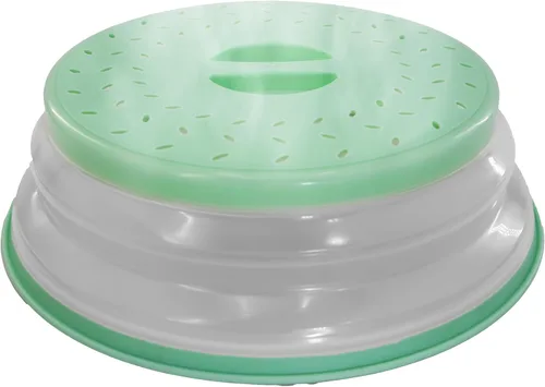 Vista 9 de Cubierta protectora contra salpicaduras de microondas, tapa plegable para protección de alimentos y fácil almacenamiento, sin BPA, apta