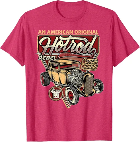 Vista 26 de Camiseta vintage Hot Rod Speed and Power para hombre Asphalt Grey