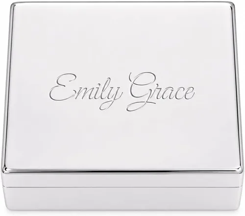 Vista 13 de Cherished Moments Joyero rectangular personalizado con mensaje Mensaje personalizado de oro