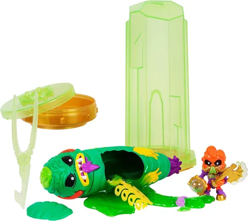 Vista 6 de Treasure X Aliens - Kit de disección con slime, figura de acción y tesoro, multicolor