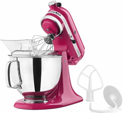 Vista 20 de KitchenAid KSM150PSBX Artisan Series 5-Qt. Mezclador de pie con protector de vertido - Burdeos, 5 Qt