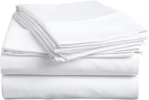 Vista 27 de BLUENILEMILLS Ultra Soft Premium Deep Pocket 400-Thread Count Elasticized Fitted Egyptian Cotton Bed Sheet Set, Sateen Weave, Solid, by Blue Nile