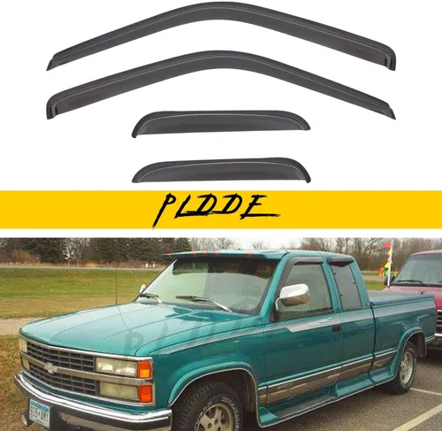 Protectores de lluvia compatibles con Chevy/GMC C/K Extended Cab 1988