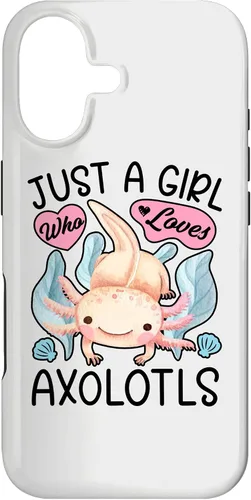 Vista 32 de Just A Girl Who Loves Axolotls Axolotl Lovers Funny Kawaii Case for iPhone 16