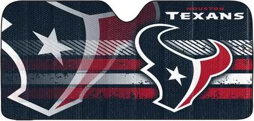 Vista 4 de Fanmats Parasol Solar Automático para Parabrisas de la NFL, Protector Solar Visera Solar Acordeón Tri-plegable para Almacenamiento 59" x 29.5