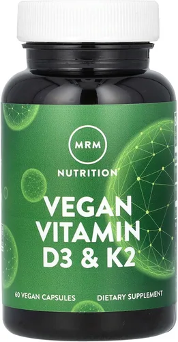 MRM Nuturition Vitamina D3 vegana de 2,500 UI | Hueso + Salud inmunológica | Hecho de líquenes | Apoya la absorción de calcio | Vegano + Apto para
