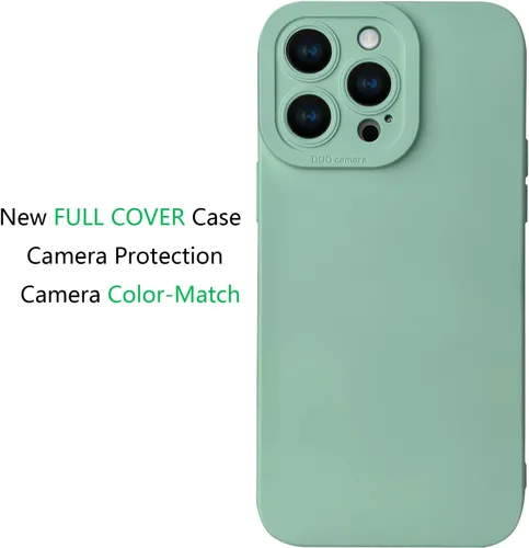 Vista 3 de LOOKSEVEN Funda de silicona suave para iPhone 13, negra (6.1 pulgadas)