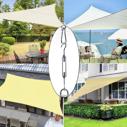 Vista 7 de RICHIE Kit de accesorios para toldo de 4.7 a 6.7 pulgadas, kit de accesorios de acero inoxidable de grado 304 para instalación de parasol triangular