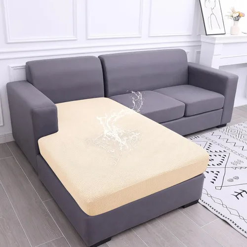 Fundas impermeables para sofá seccional, fundas de cojín antideslizantes para sofá | Ajuste seccional en forma de L, tela jacquard elástica, parte