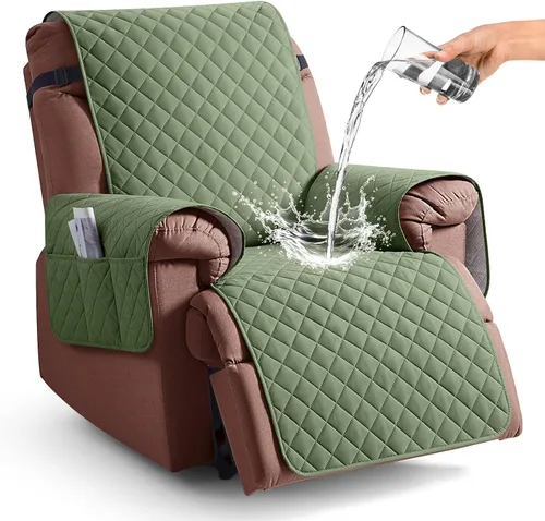 Vista 20 de Funda 100% impermeable para silla reclinable, fundas de sofá reclinable para mascotas, perros, funda de sofá reclinable, protector de muebles