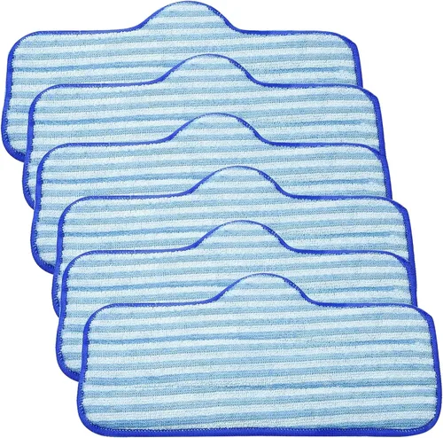 LINNIW Paquete de 6 almohadillas de microfibra compatibles con el limpiador a vapor limpio Dupray