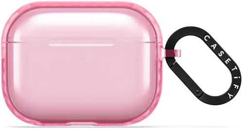 Vista 49 de CASETiFY Impact Airpods Pro (1ª/2ª) - Funda con anillo, color negro Crystal Clear Wirelss Charging Compatible Drop Protection