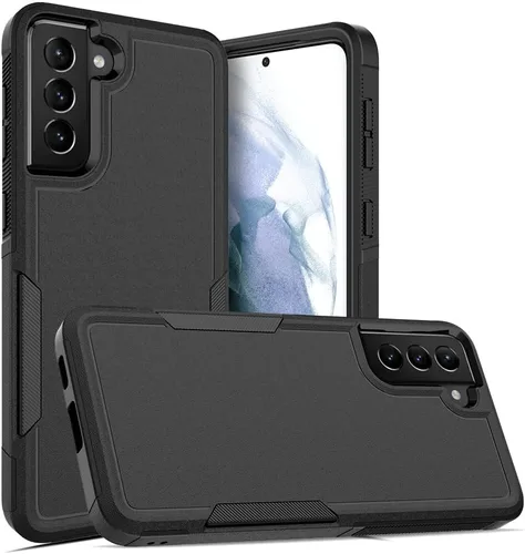 Vista 24 de Funda WOGROO para Samsung Galaxy Z Fold 4 - Funda protectora para teléfono a prueba de golpes, duradera, negra Negro