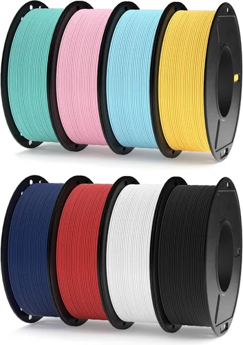 Vista 23 de ELEGOO Paquete de filamento de impresora 3D PLA mate 22 lbs 0.07 in 22.0 lbs Multicolores