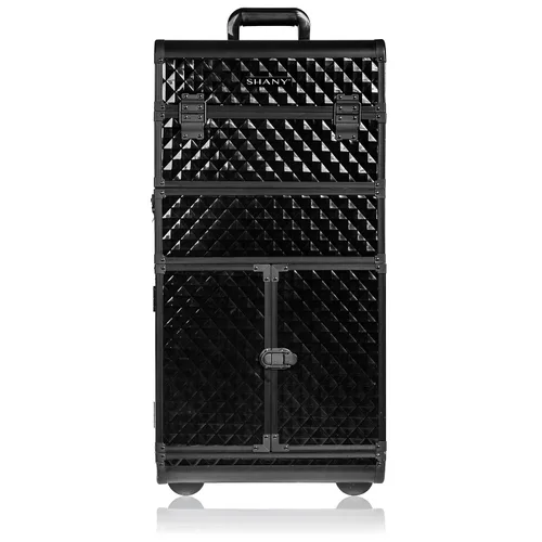 Shany Rebel Series Pro Artistas de maquillaje Rolling tren y Trolley Case