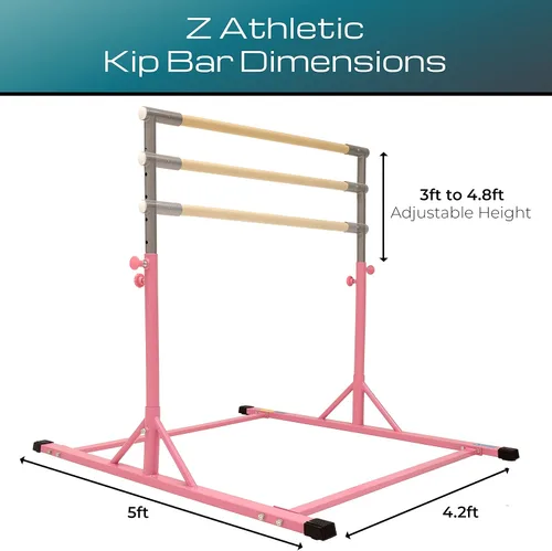 Vista 4 de Z Athletic Kip Bar and Folding Gymnastics Mat