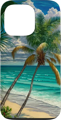 Vista 10 de Funda para iPhone 12 Mini Tropical Beach Palm Tree Ocean Getaway Vacation Case
