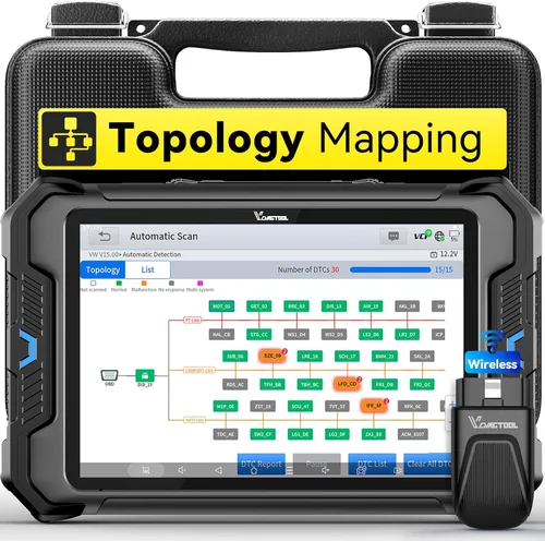 Herramienta de escaneo bidireccional de mapeo de topología VDIAGTOOL VD80 BT, escáner OBD2 inalámbrico de 8 pulgadas para automóvil, herramienta de