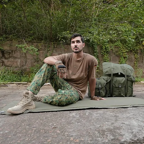 Vista 8 de Akmax.cn MT Military Army Alice - Alfombrilla de campamento autoinflable Multi-terrian