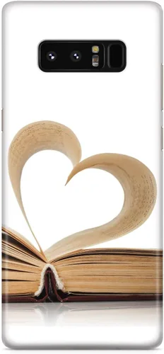 Vista 20 de Inspired Cases - Compatible con iPhone Xs Max - Funda protectora con textura 3D para Apple iPhone Xs Max - Página de corazón - Amante de los libros