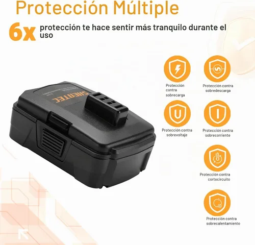 Vista 6 de Shentec Kits de batería de 3.0Ah 12V compatibles con RYOBI CB120L