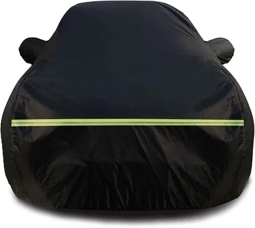 Funda para coche compatible con Mazda Mazda2 Mazda3 Mazda5 Mazda6 para exteriores, 100% impermeable, resistente al viento, a prueba de polvo Negro