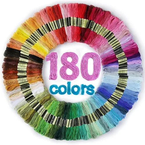 Vista 12 de LOVIMAG Embroidery Thread 60pcs Friendship Bracelet String Floss Kit Yarn